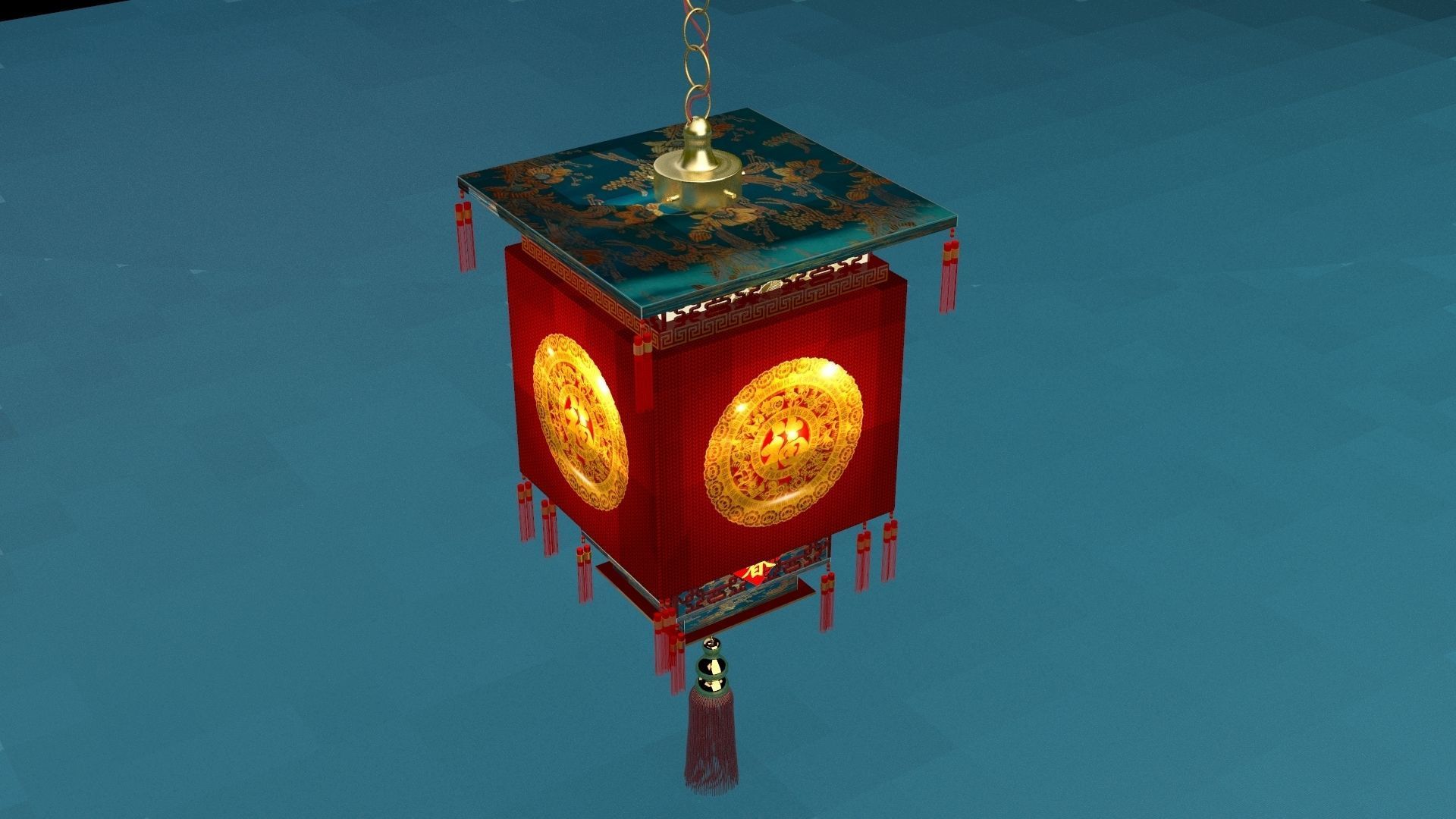 Chinese palace 3D model_4