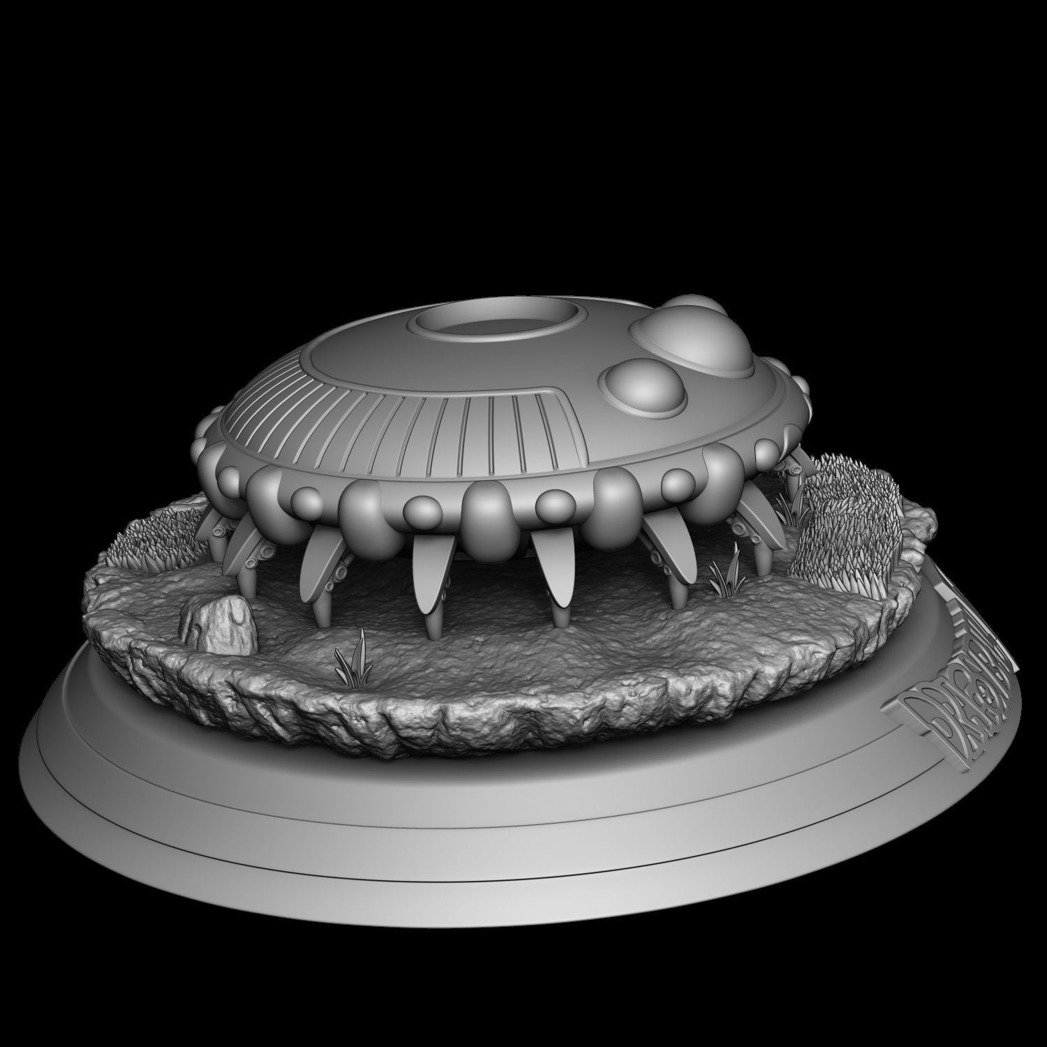 Freeza spaceship - Dragon Ball Z 3D print model_3