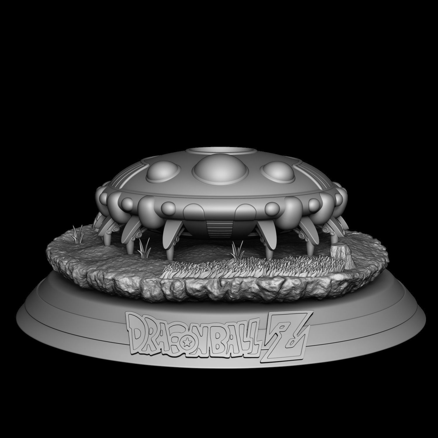 Freeza spaceship - Dragon Ball Z 3D print model_1