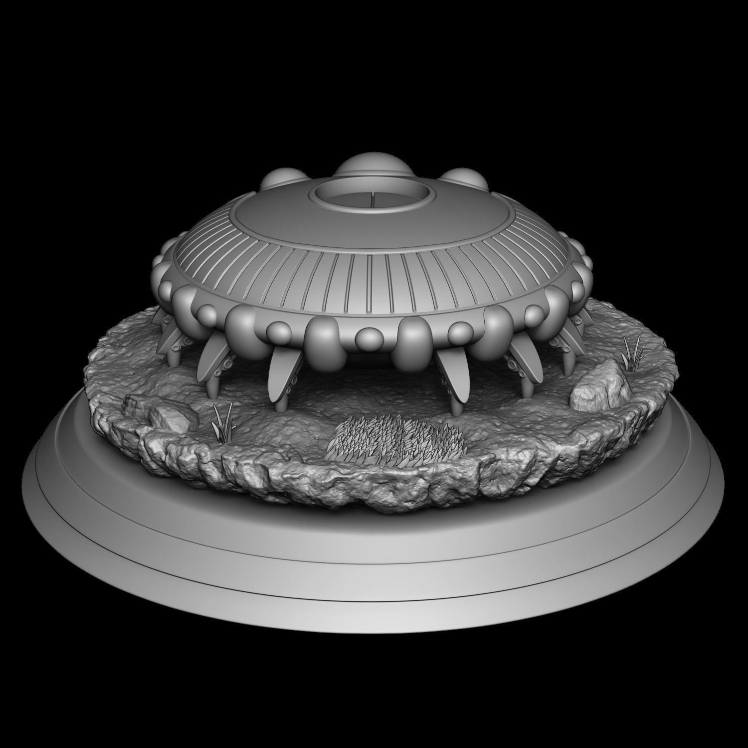 Freeza spaceship - Dragon Ball Z 3D print model_7