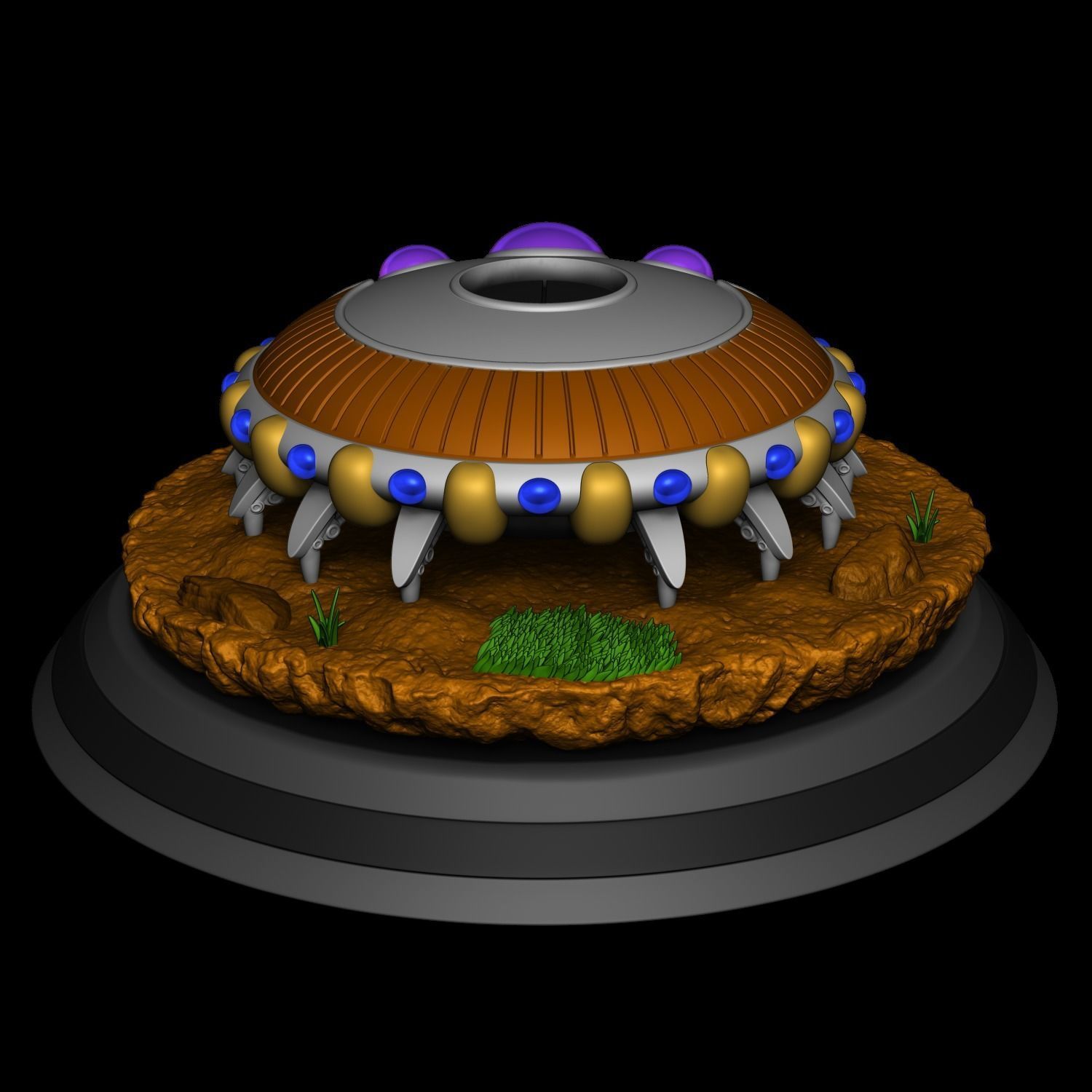 Freeza spaceship - Dragon Ball Z 3D print model_6