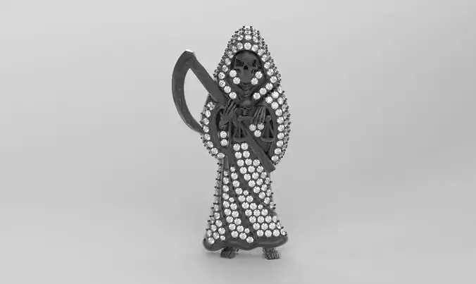 Pendant Saint Death - Dije Santa Muerte  3D print model