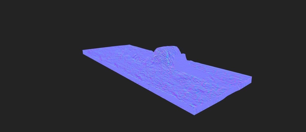 SLOPE RUNOFF JUMP Low-poly 3D model_6