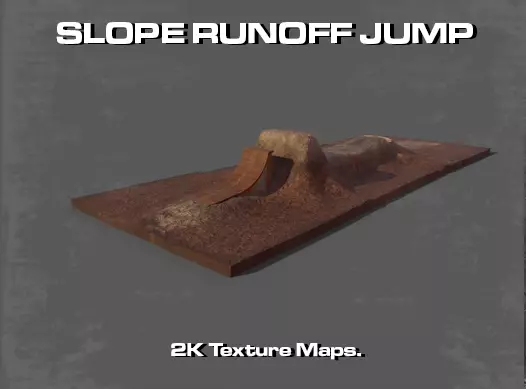SLOPE RUNOFF JUMP Low-poly 3D model_0