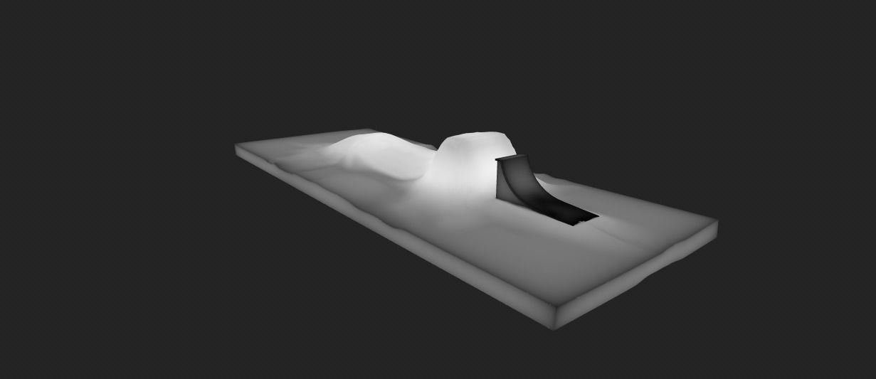 SLOPE RUNOFF JUMP Low-poly 3D model_9