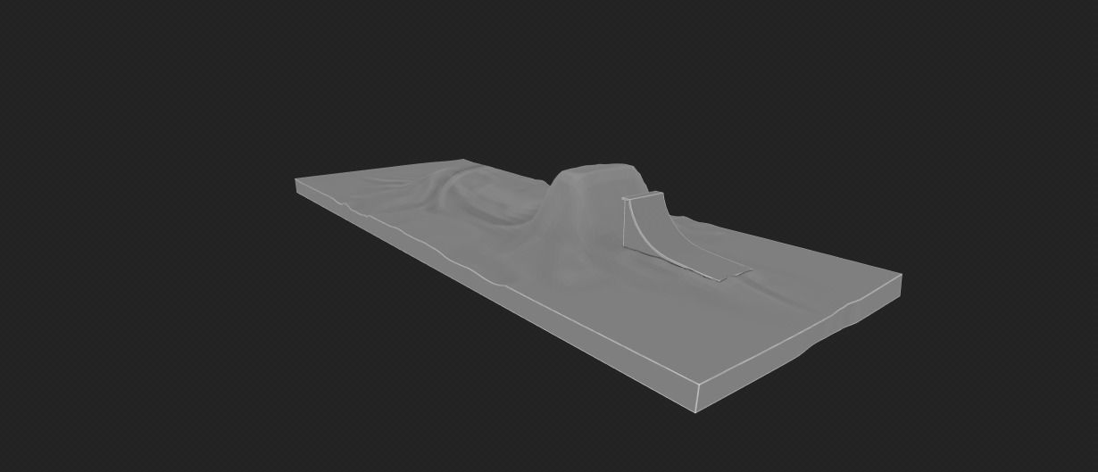 SLOPE RUNOFF JUMP Low-poly 3D model_8