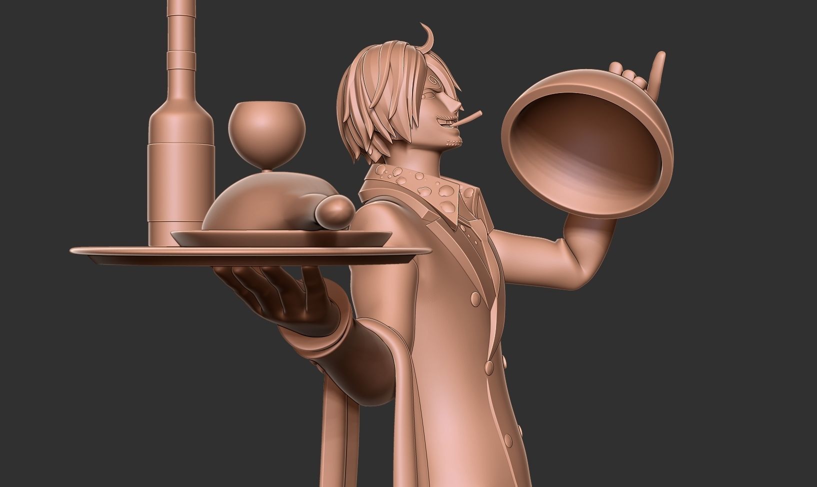 Sanji - One Piece Fanart 3D print model_6