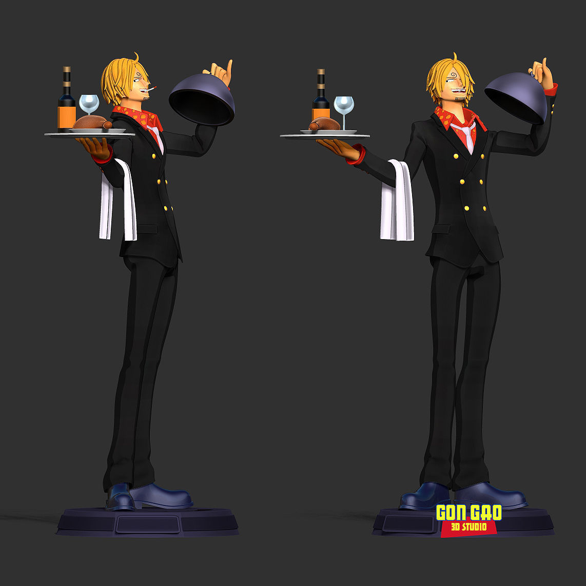 Sanji - One Piece Fanart 3D print model_3