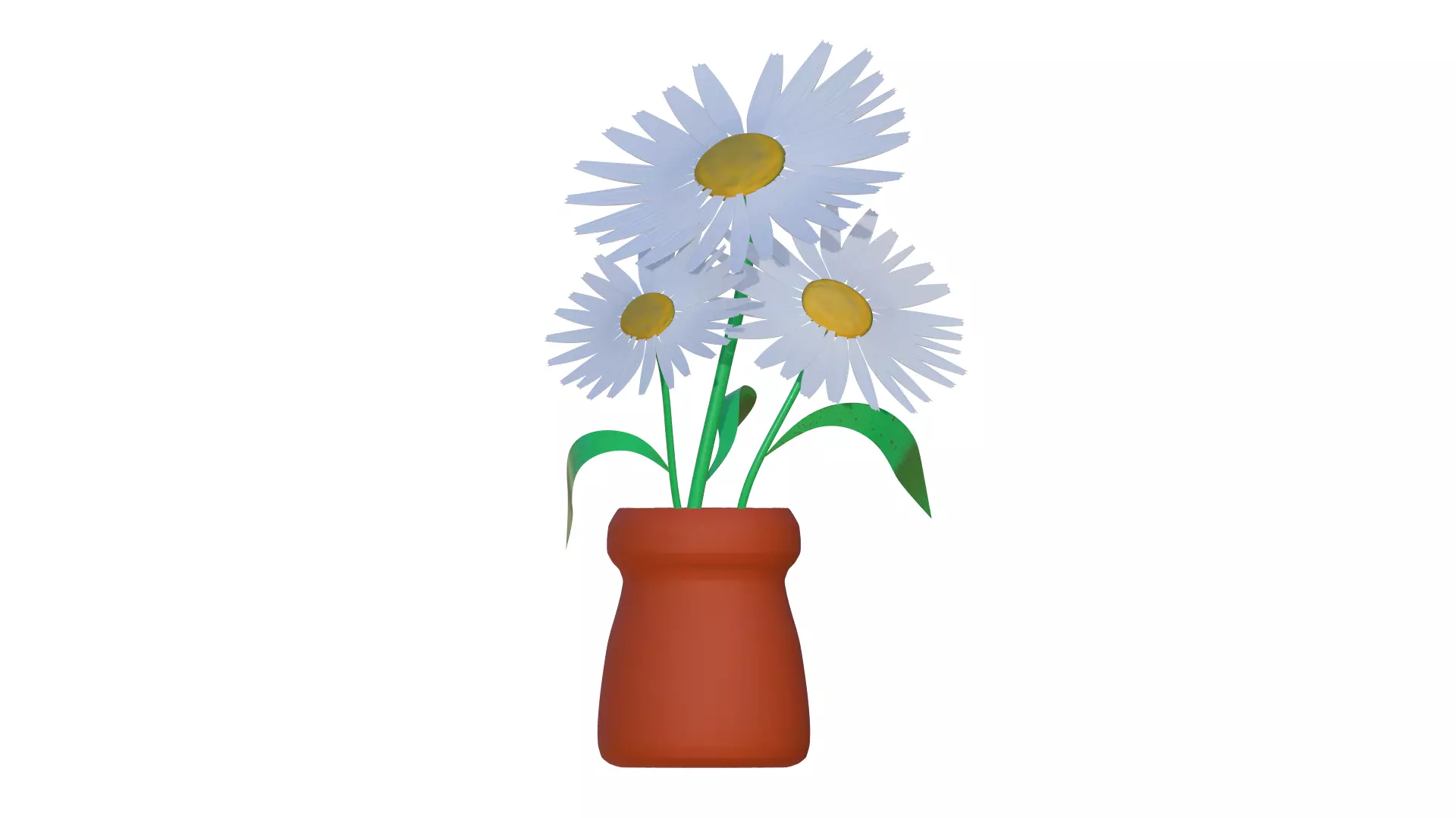 Daisy flowers Free 3D model