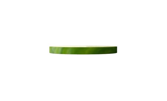 Prop13 A Slice of Cucumber Low-poly 3D model 3