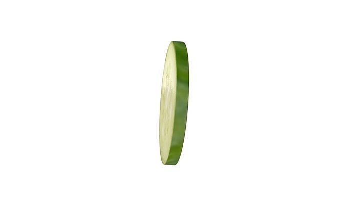Prop13 A Slice of Cucumber Low-poly 3D model 7