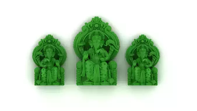 lal bagcha ganesh BACK SOLID