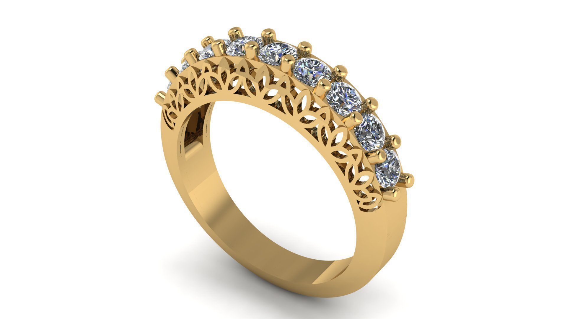 Designer Diamond Band 3D print model_15