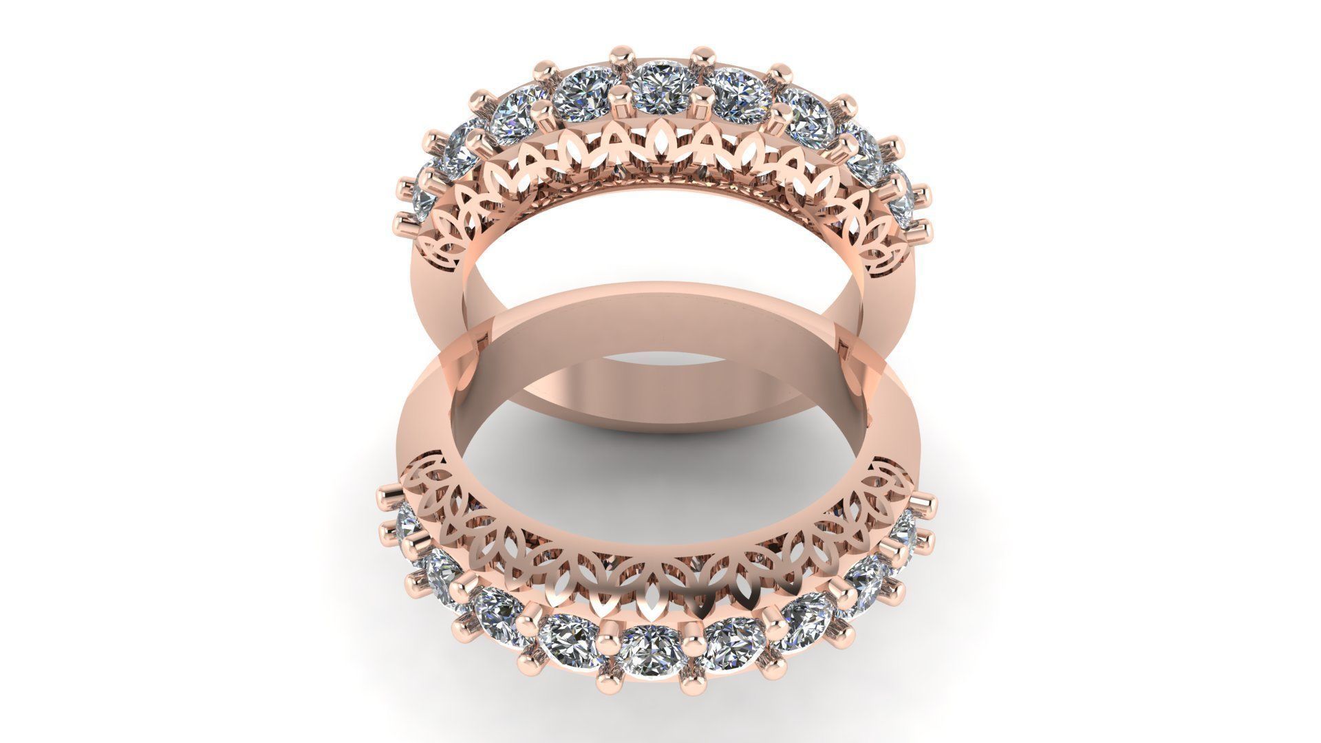 Designer Diamond Band 3D print model_5