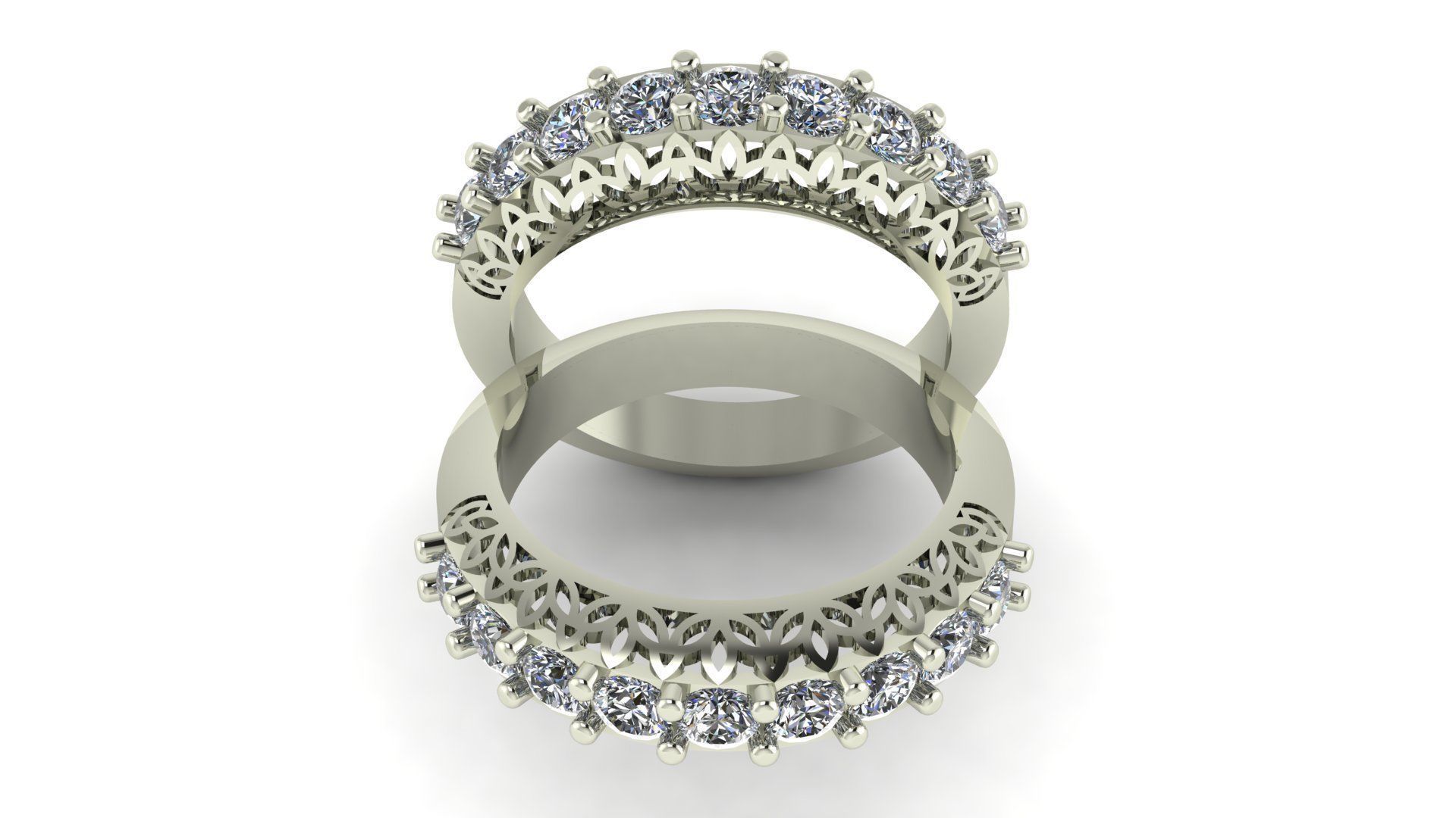 Designer Diamond Band 3D print model_4