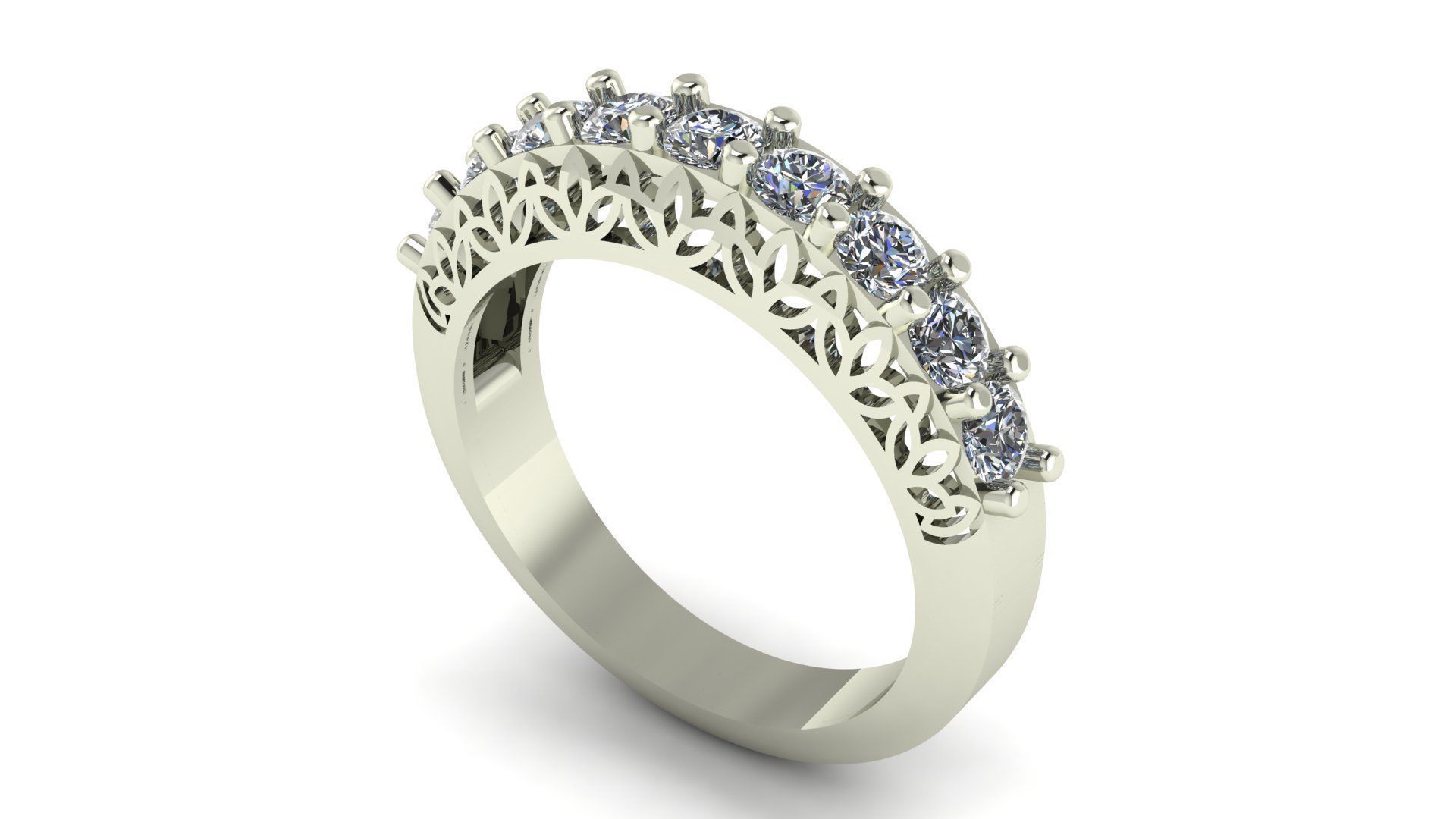 Designer Diamond Band 3D print model_16