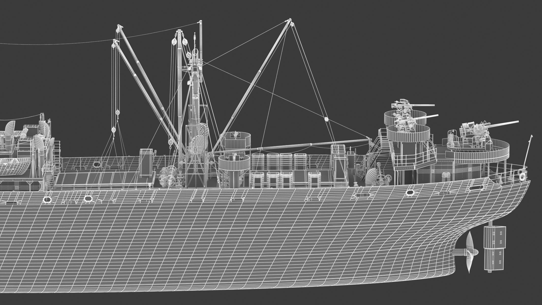 SS John W Brown 3D model_30