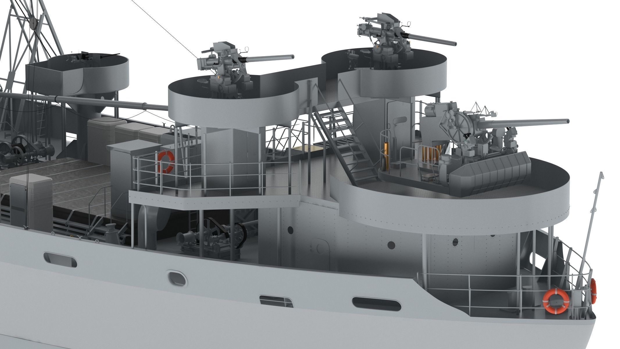 SS John W Brown 3D model_17