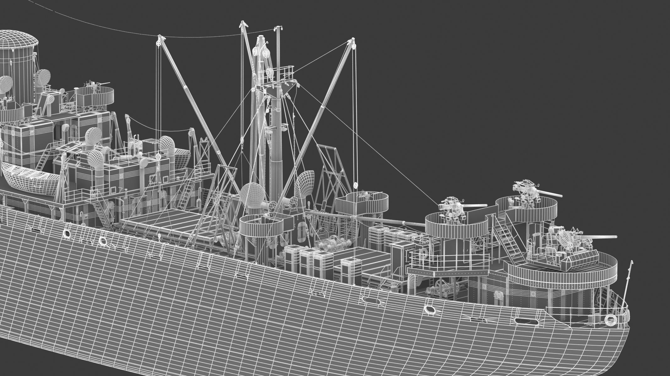 SS John W Brown 3D model_37