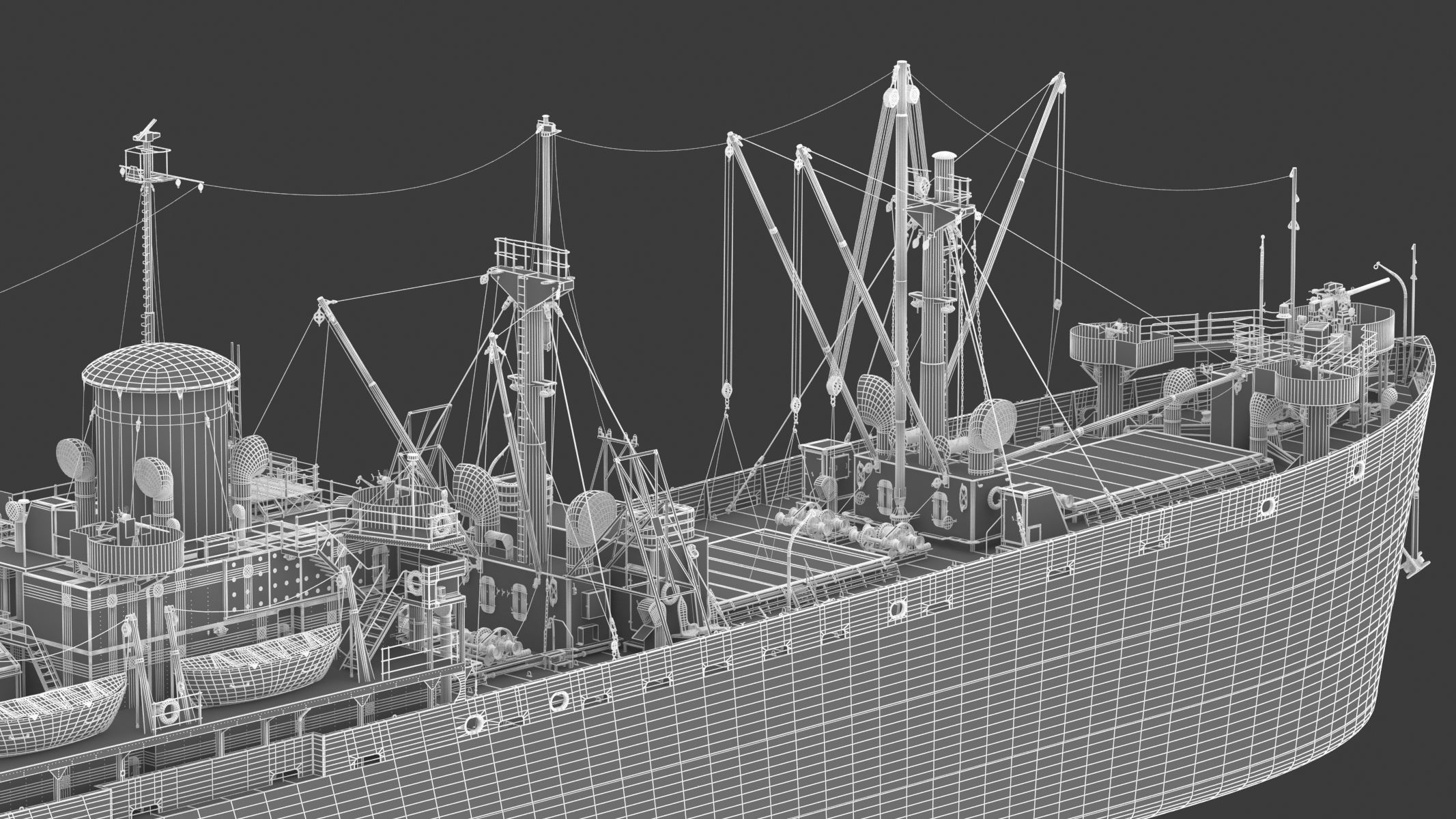 SS John W Brown 3D model_35