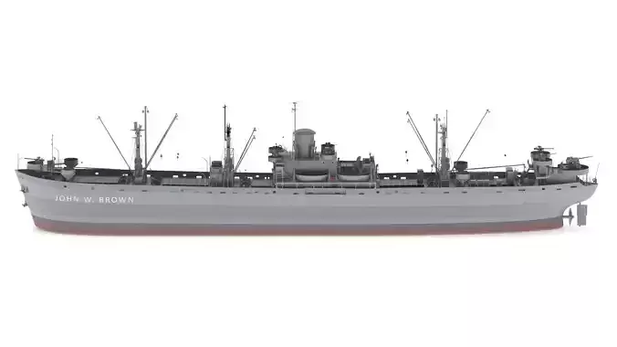 SS John W Brown 3D model