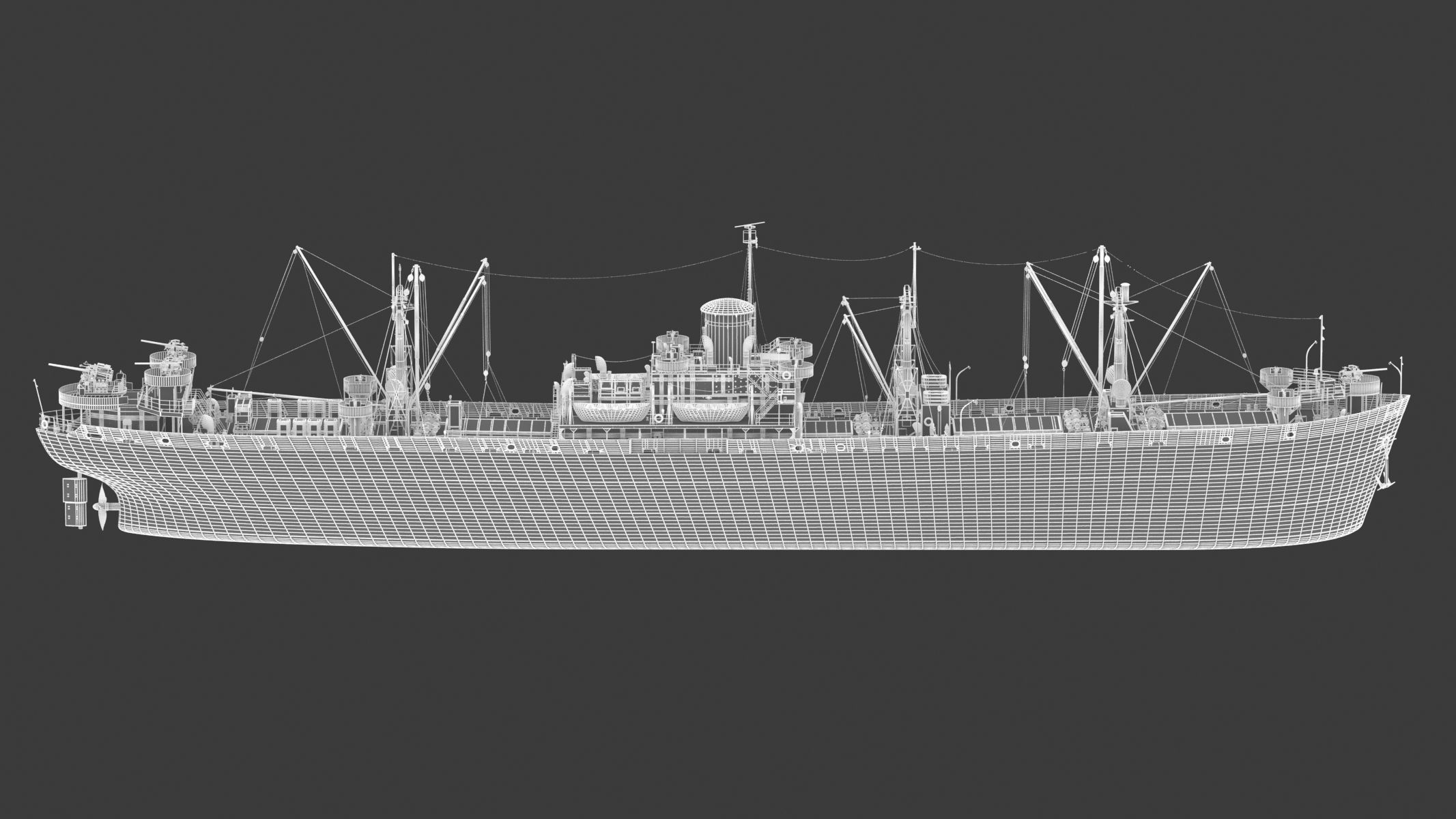 SS John W Brown 3D model_24