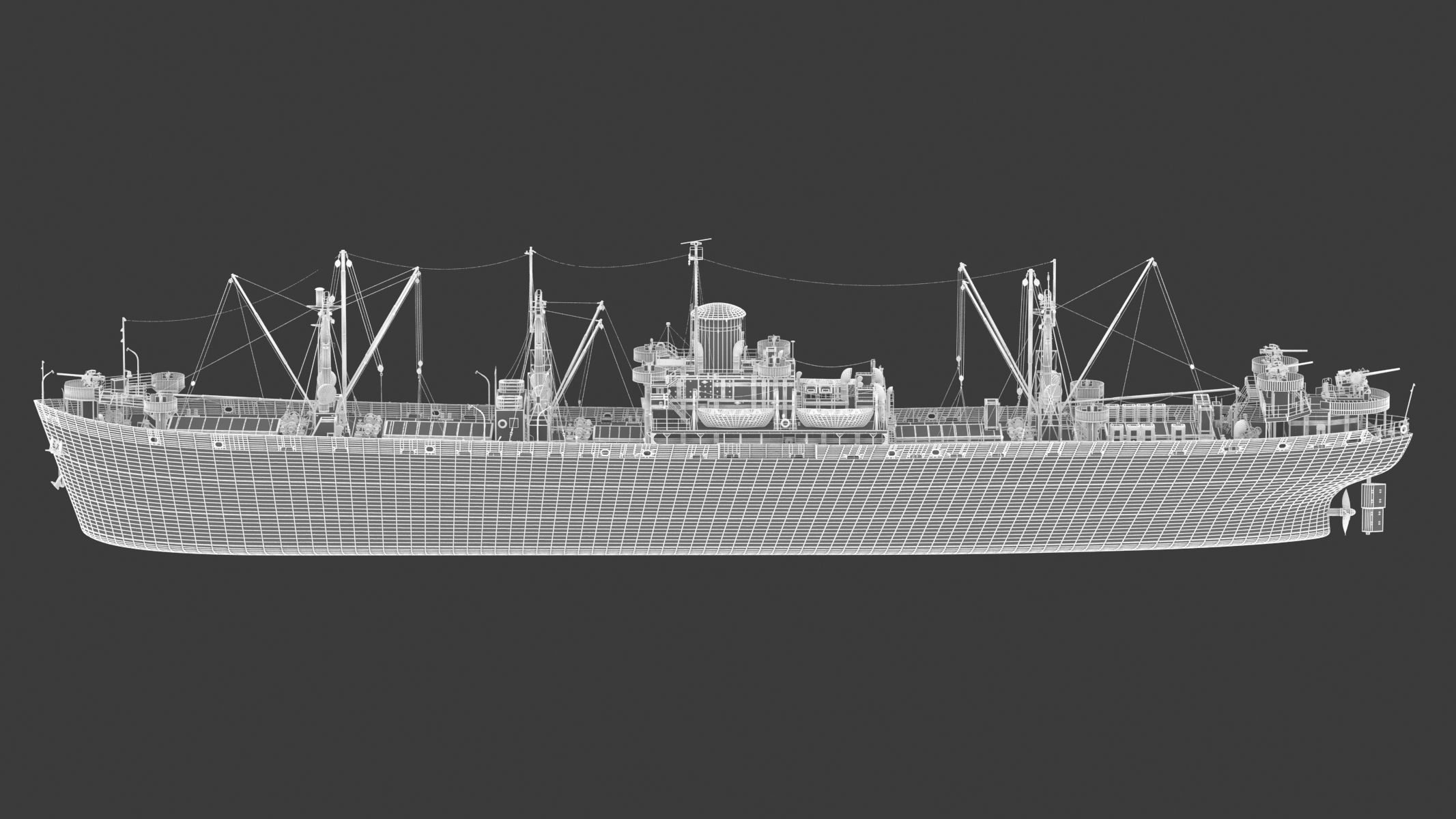 SS John W Brown 3D model_20