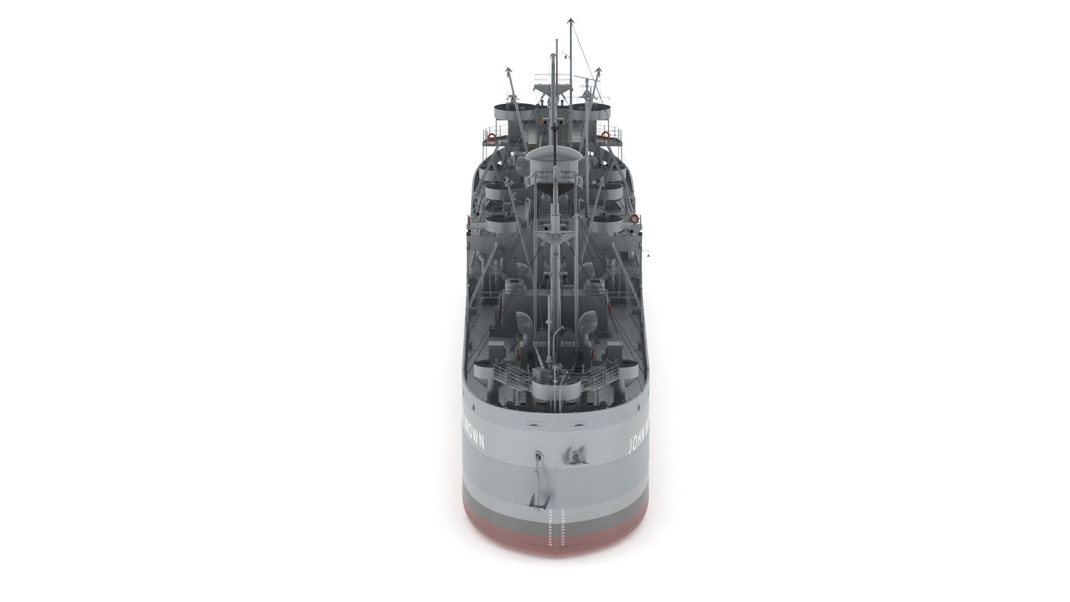 SS John W Brown 3D model_2