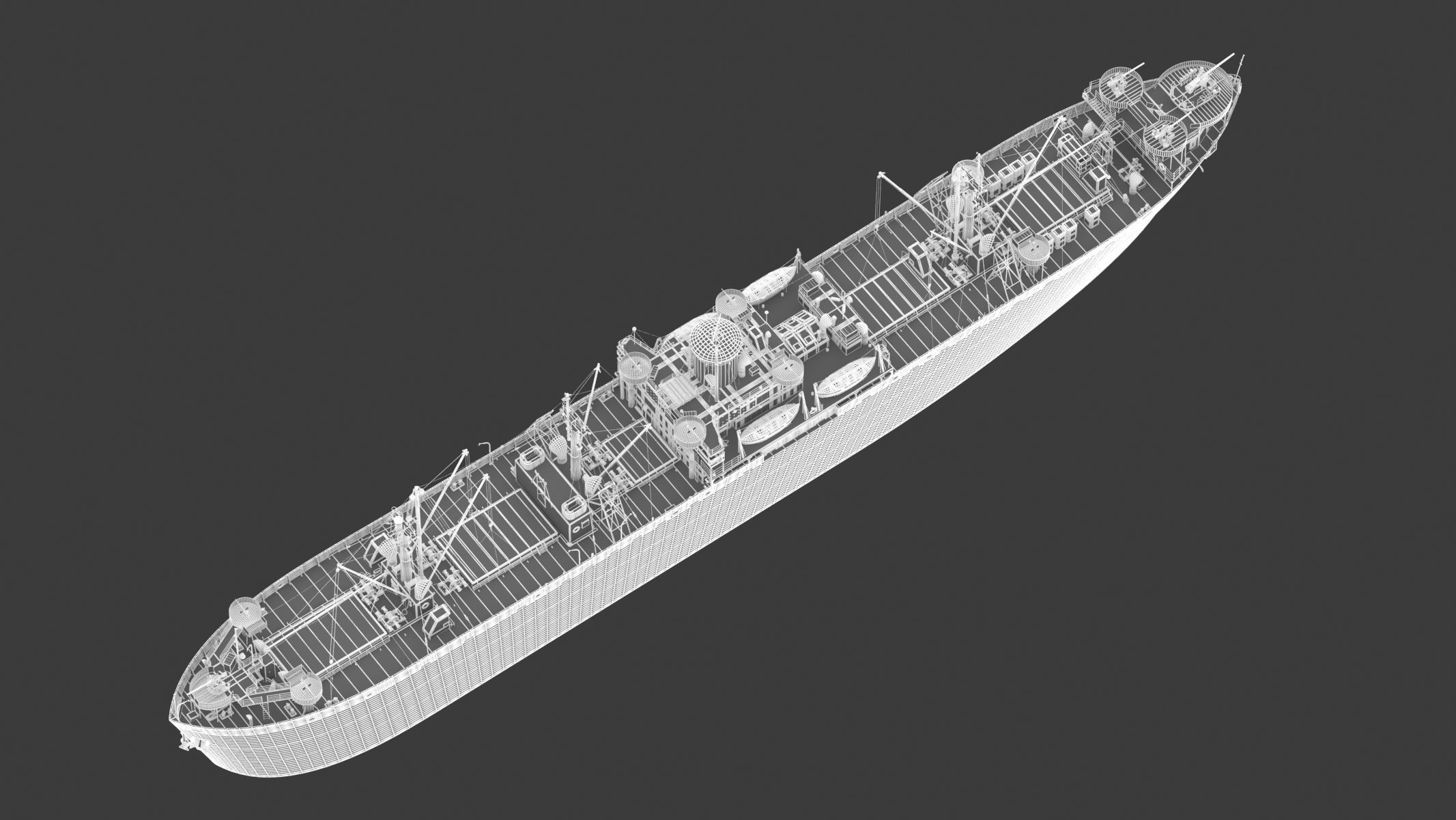 SS John W Brown 3D model_28
