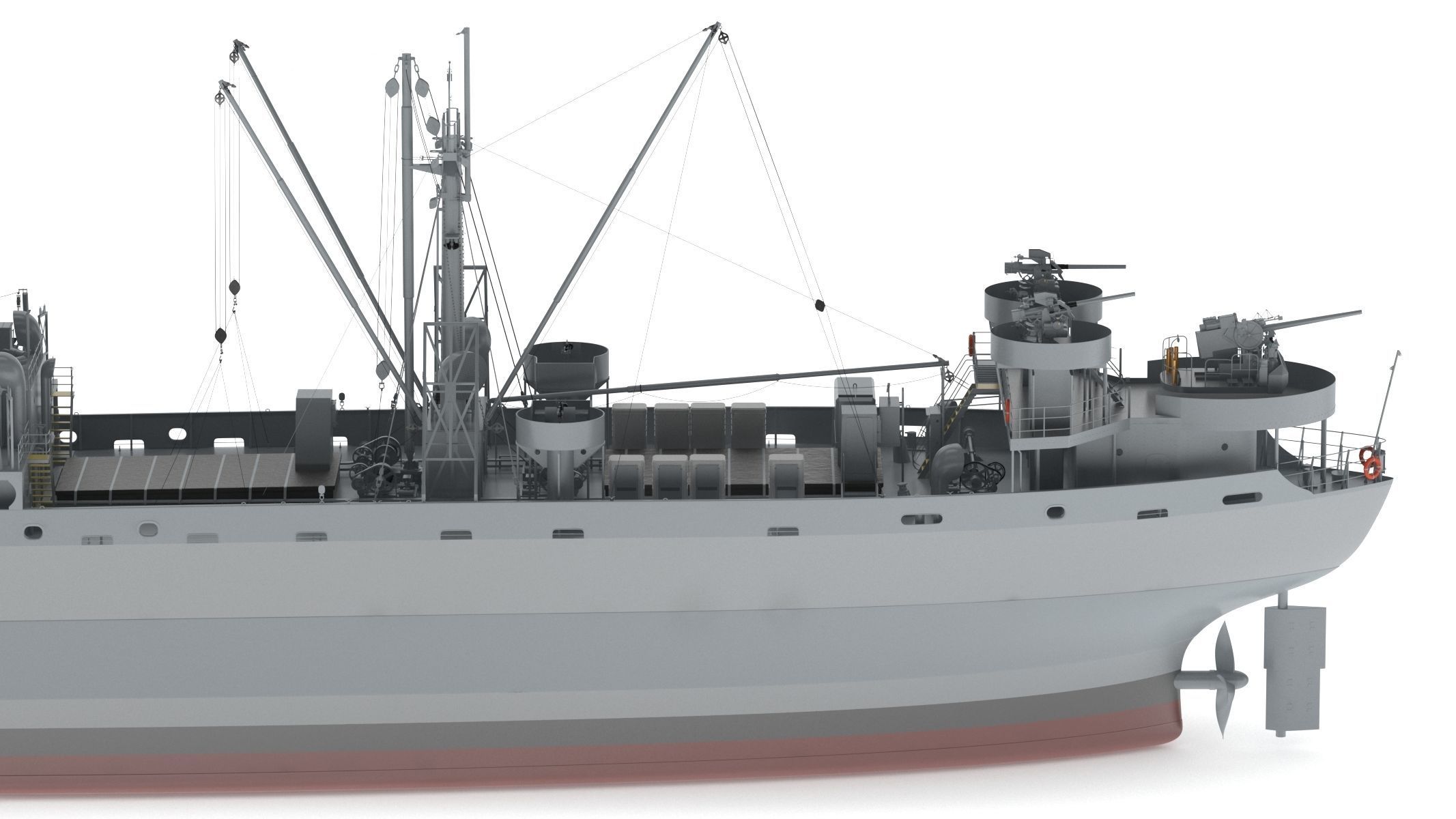 SS John W Brown 3D model_10