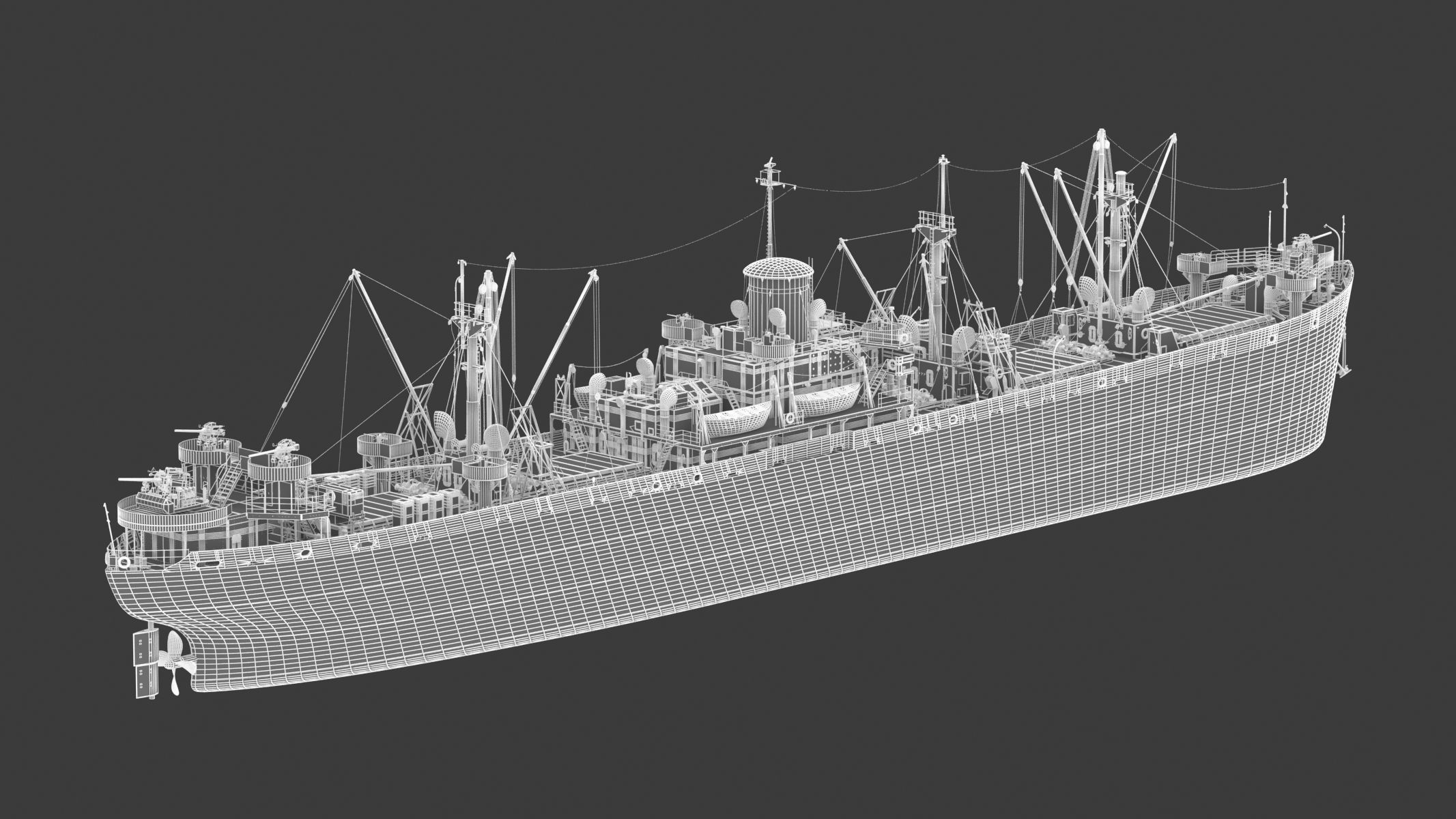 SS John W Brown 3D model_25