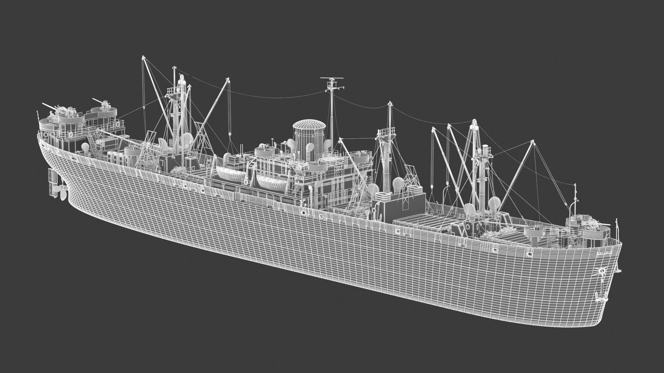 SS John W Brown 3D model_23