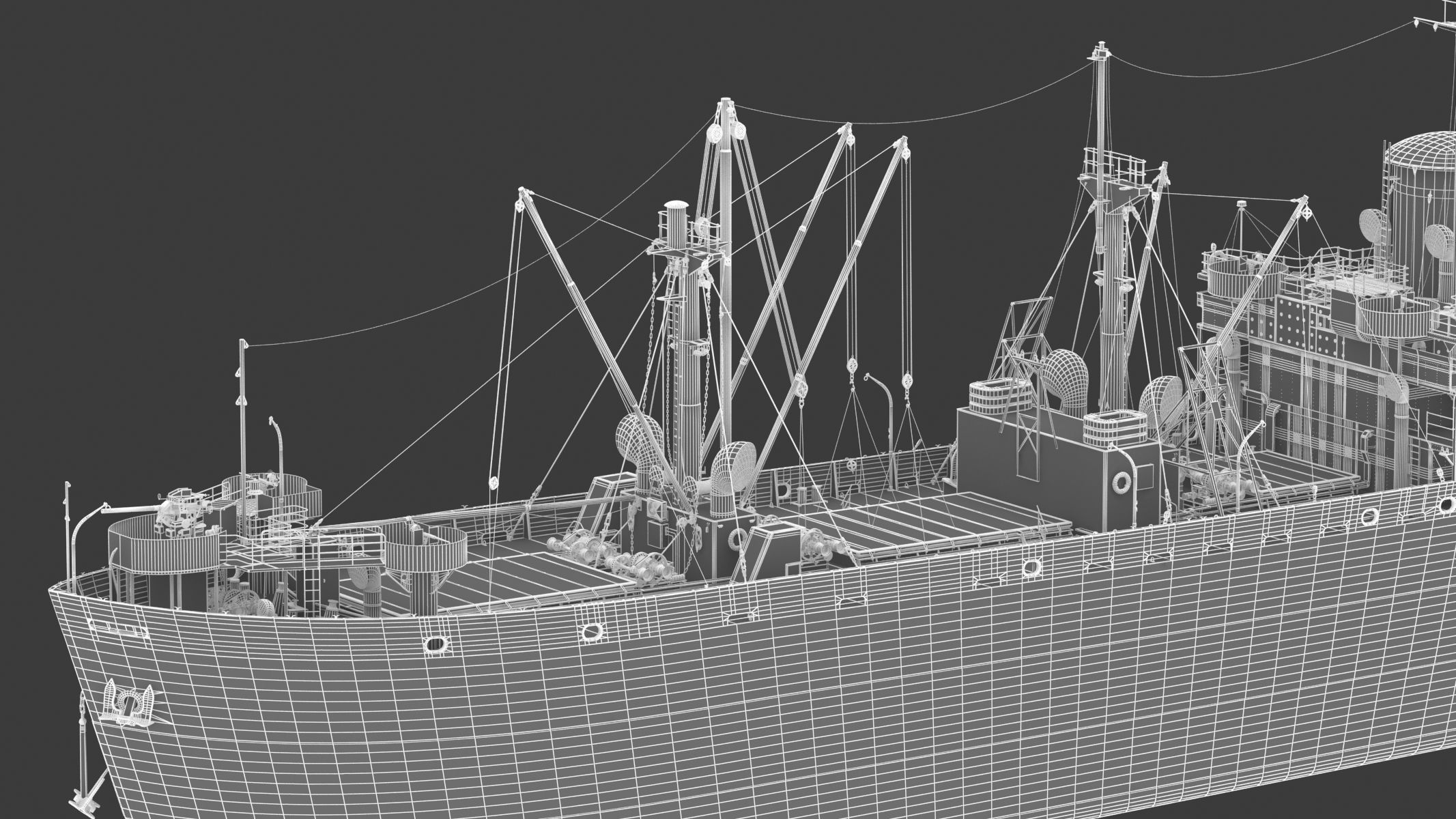 SS John W Brown 3D model_38