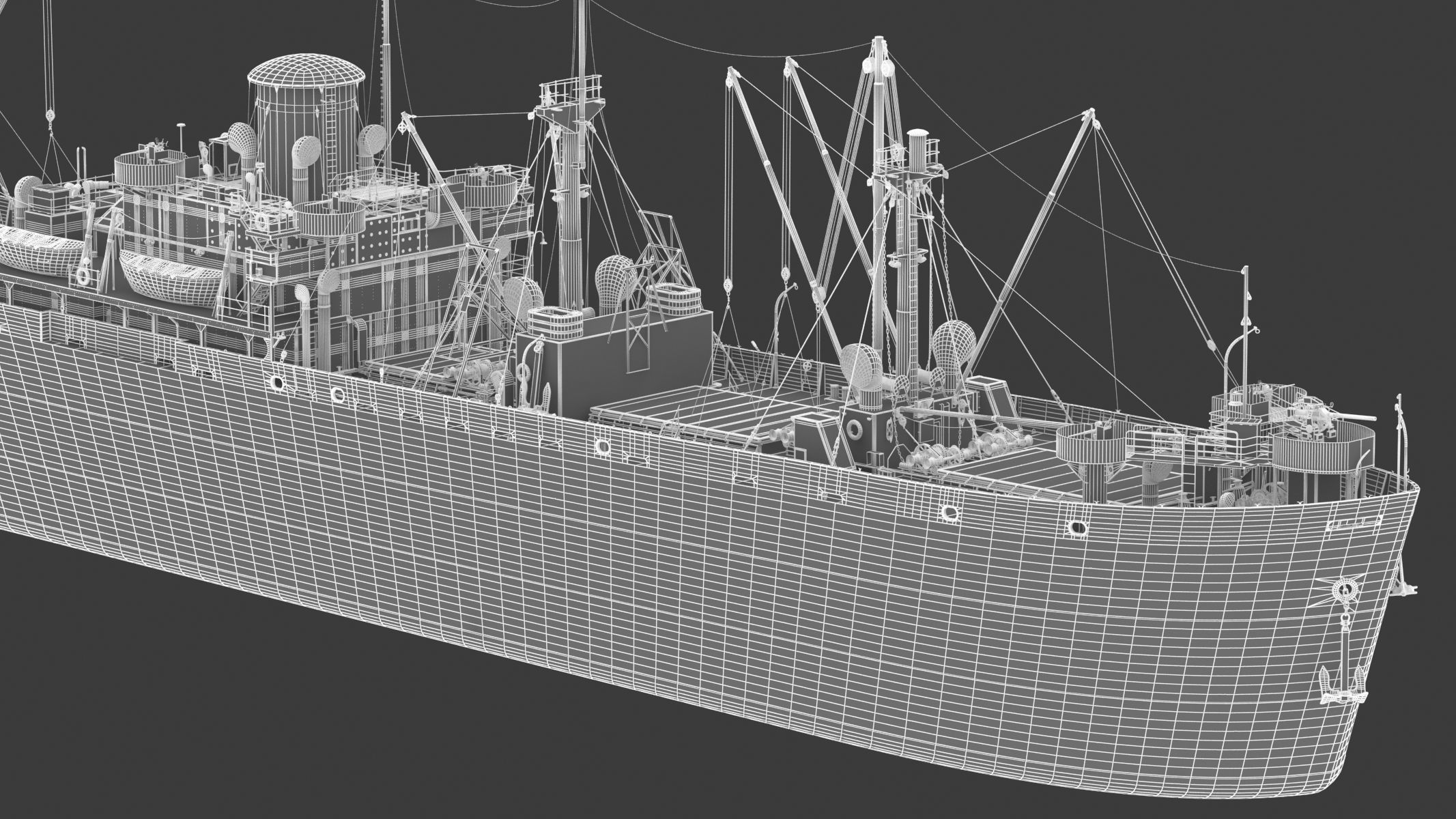 SS John W Brown 3D model_32