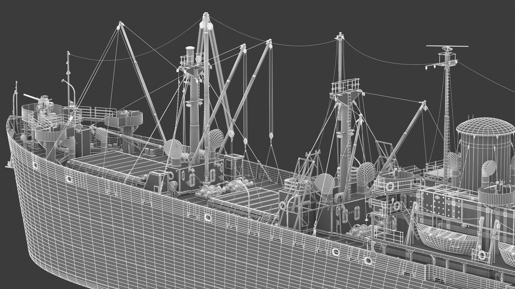 SS John W Brown 3D model_39