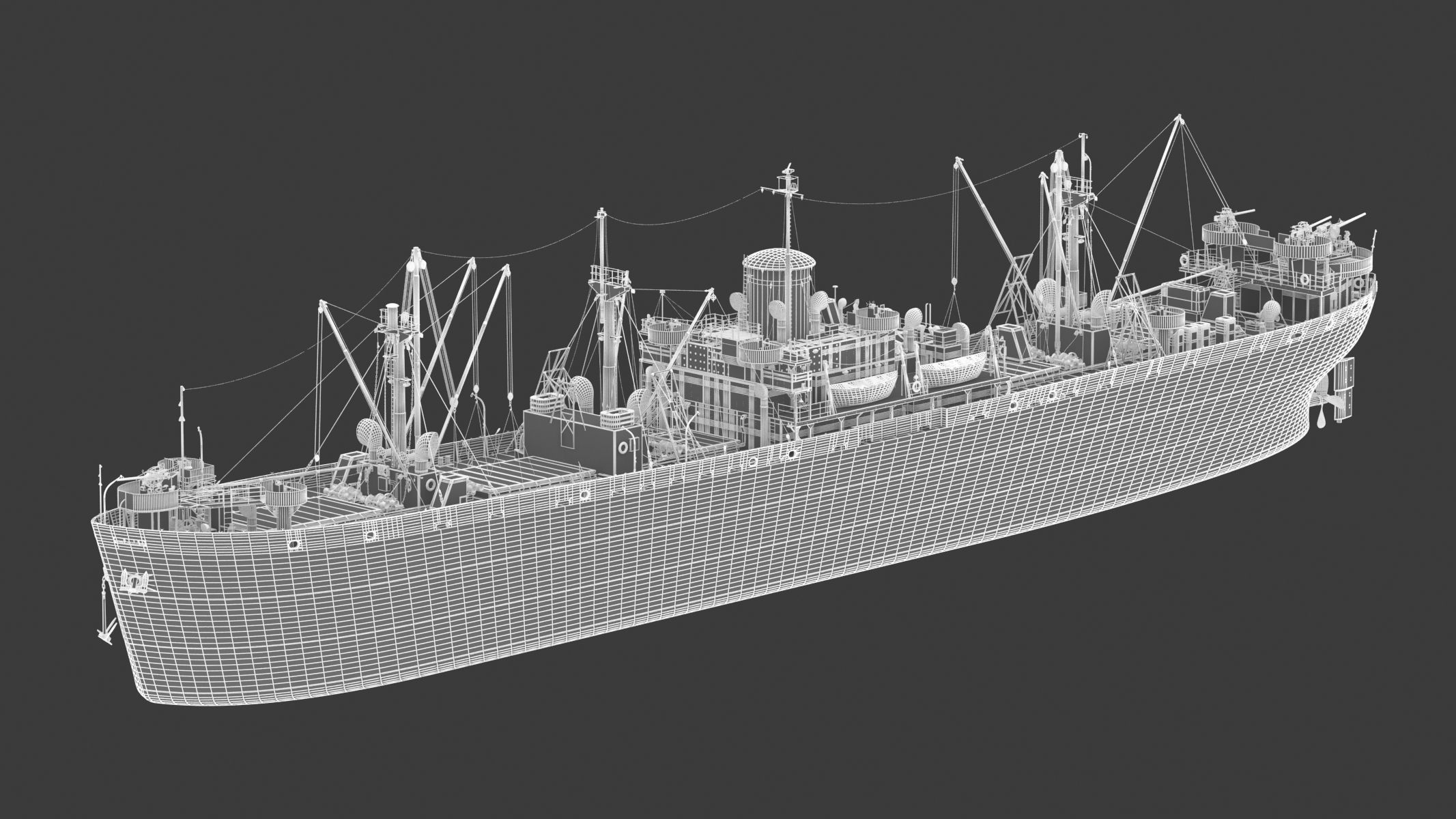 SS John W Brown 3D model_21