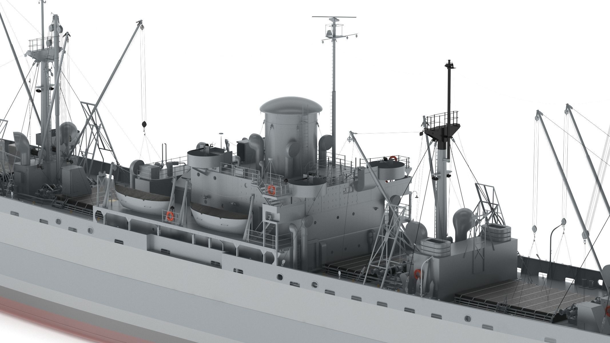 SS John W Brown 3D model_13