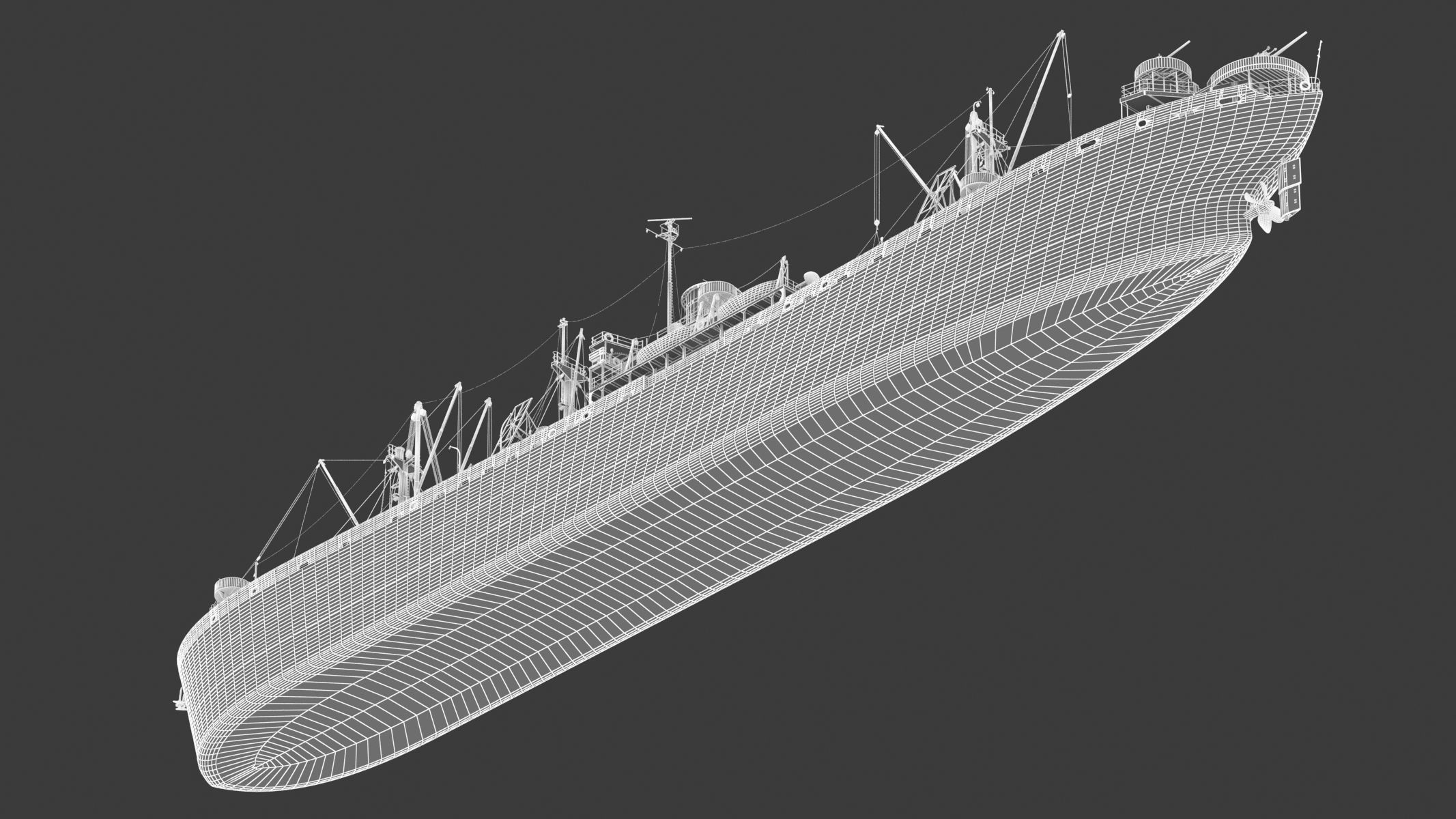 SS John W Brown 3D model_29