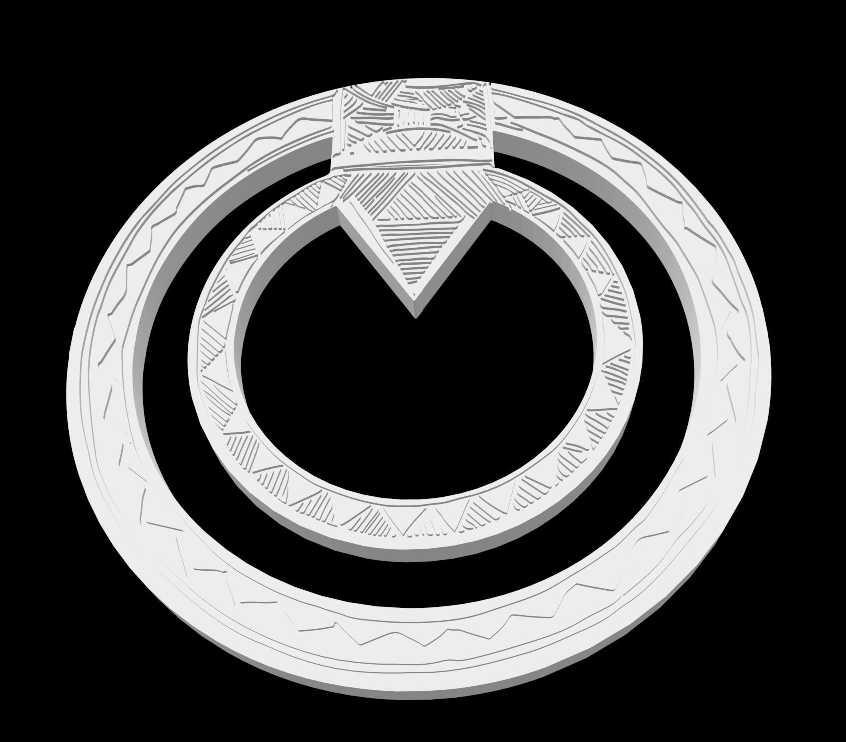 The Mummy Anck Su Namun Arm Bands and Medallions 3D print model_3