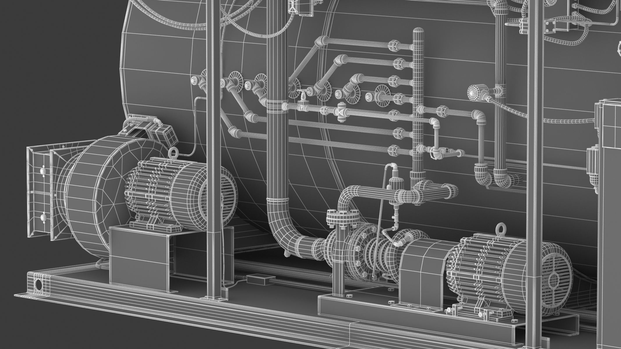 Steam Boiler 3D model_37