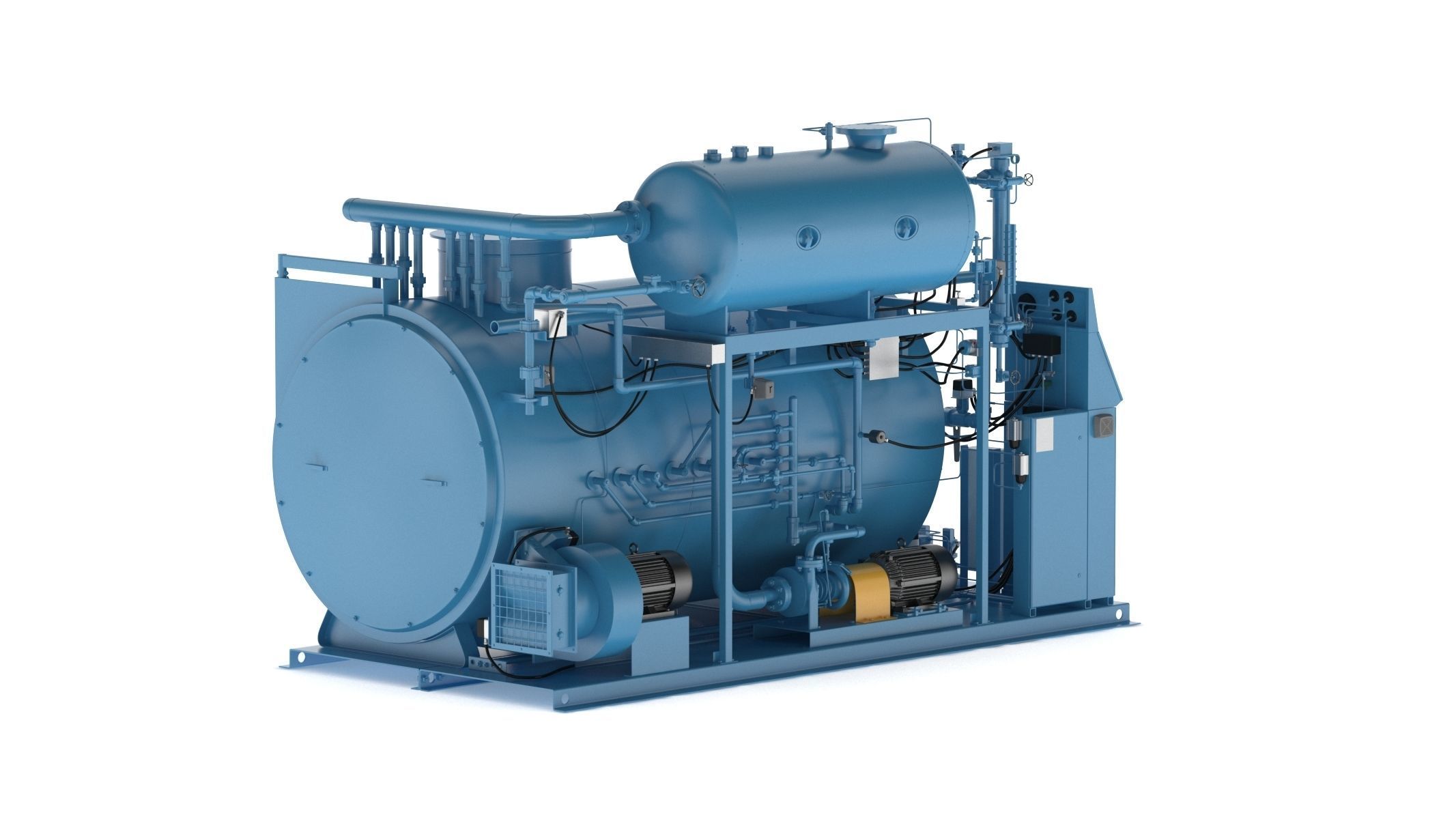 Steam Boiler 3D model_1