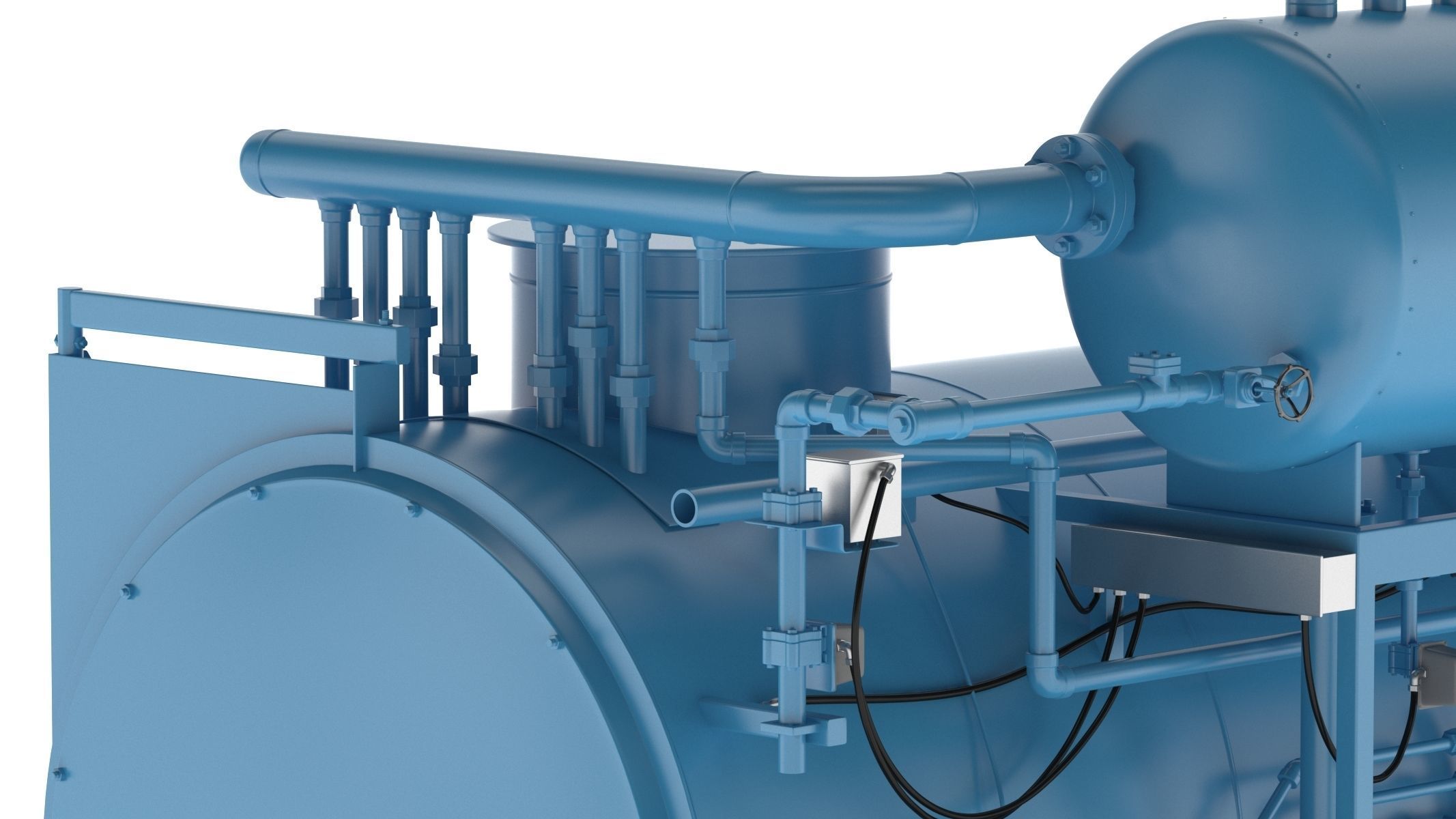 Steam Boiler 3D model_12