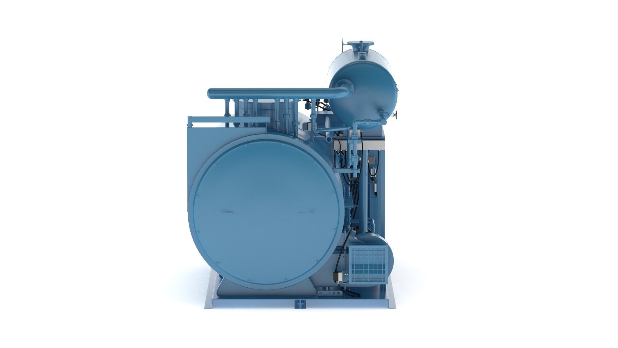Steam Boiler 3D model_2