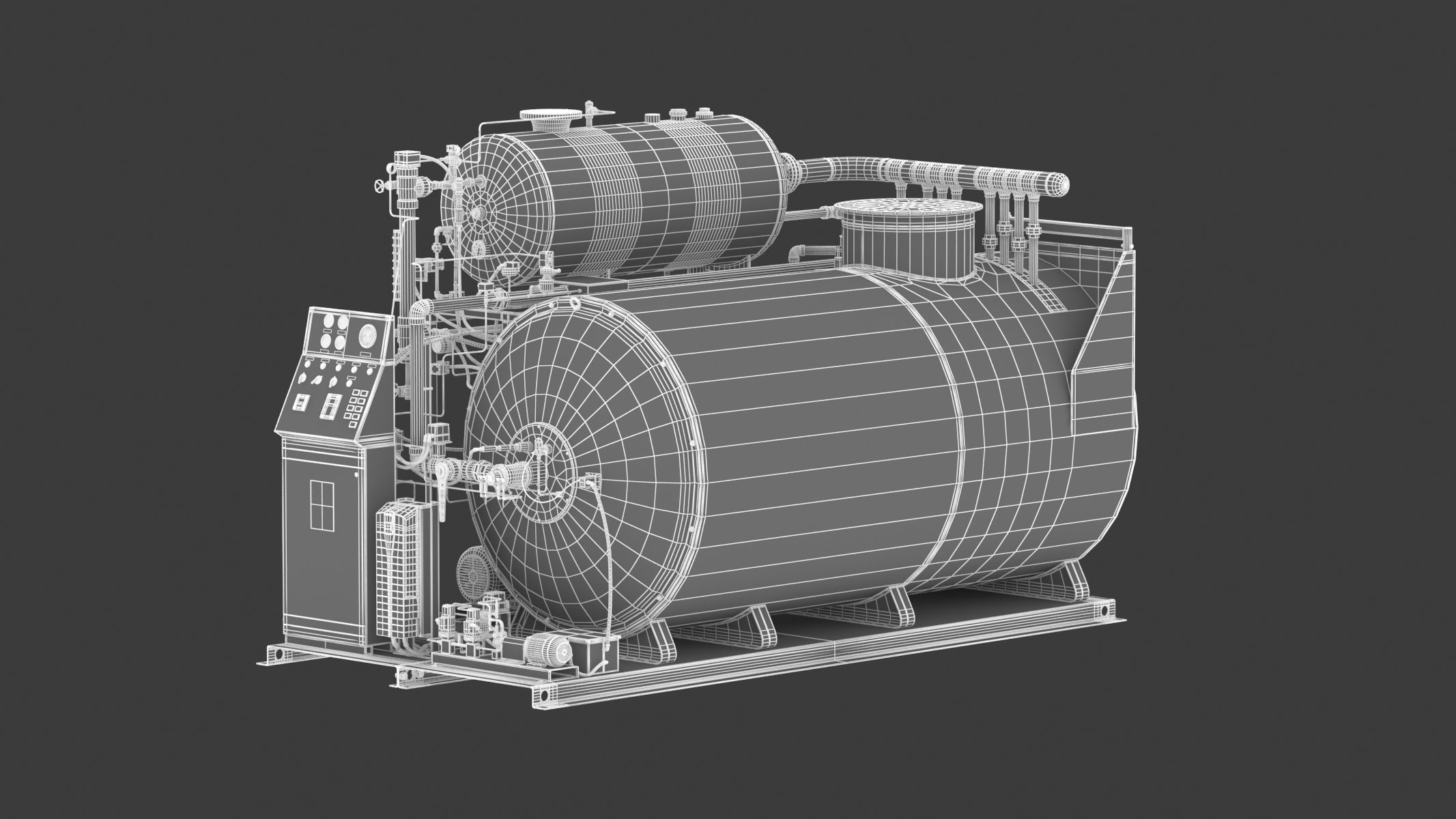 Steam Boiler 3D model_25
