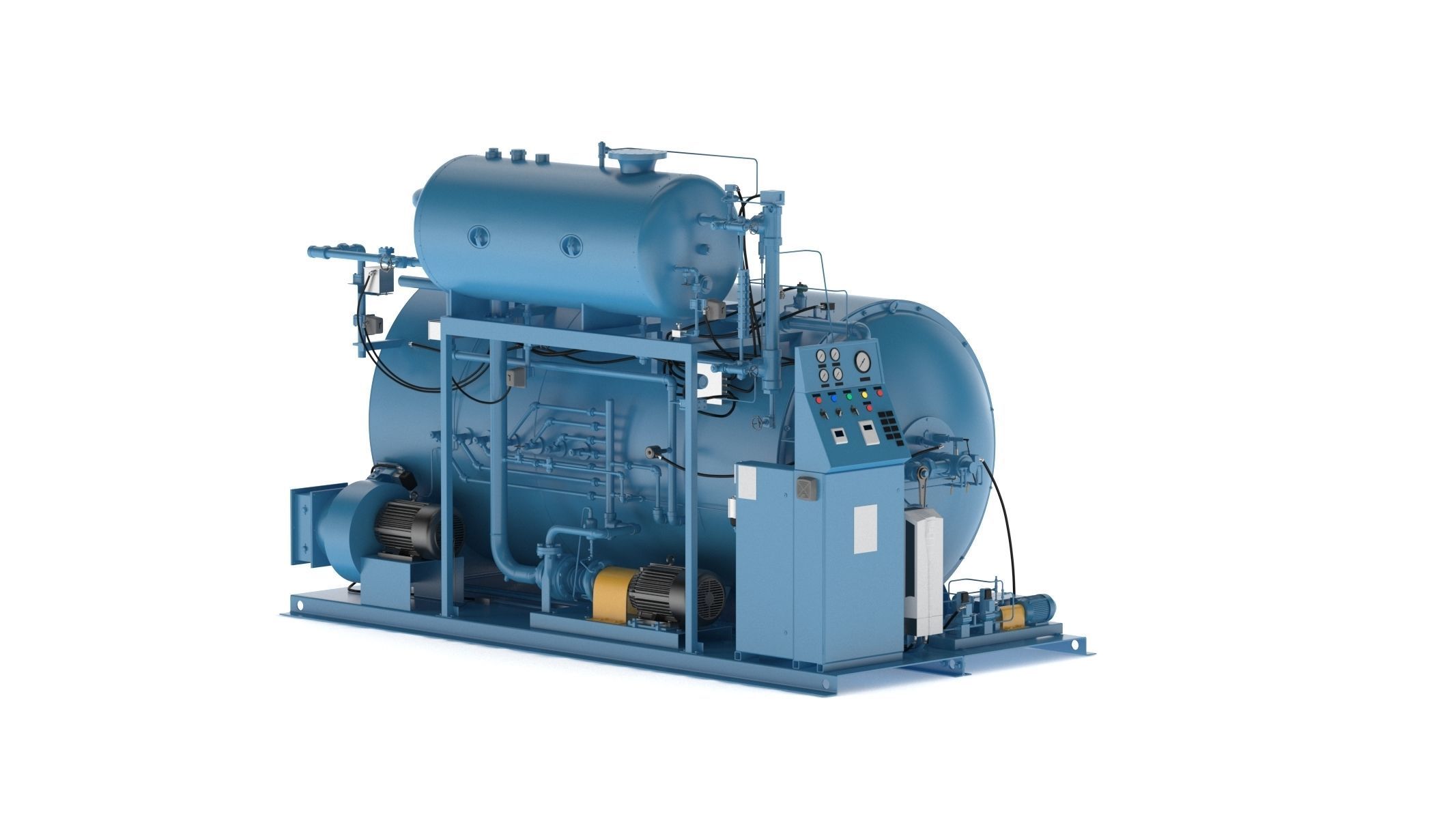 Steam Boiler 3D model_7