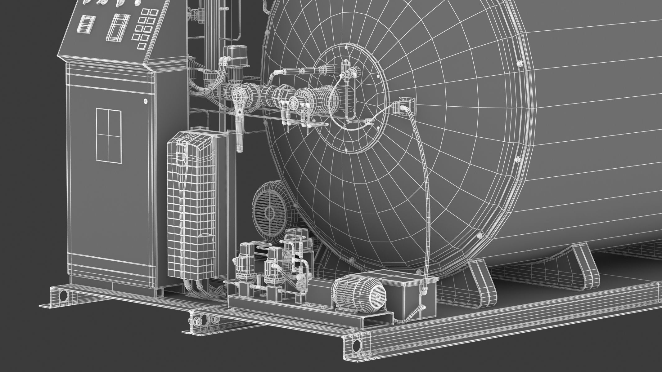 Steam Boiler 3D model_35