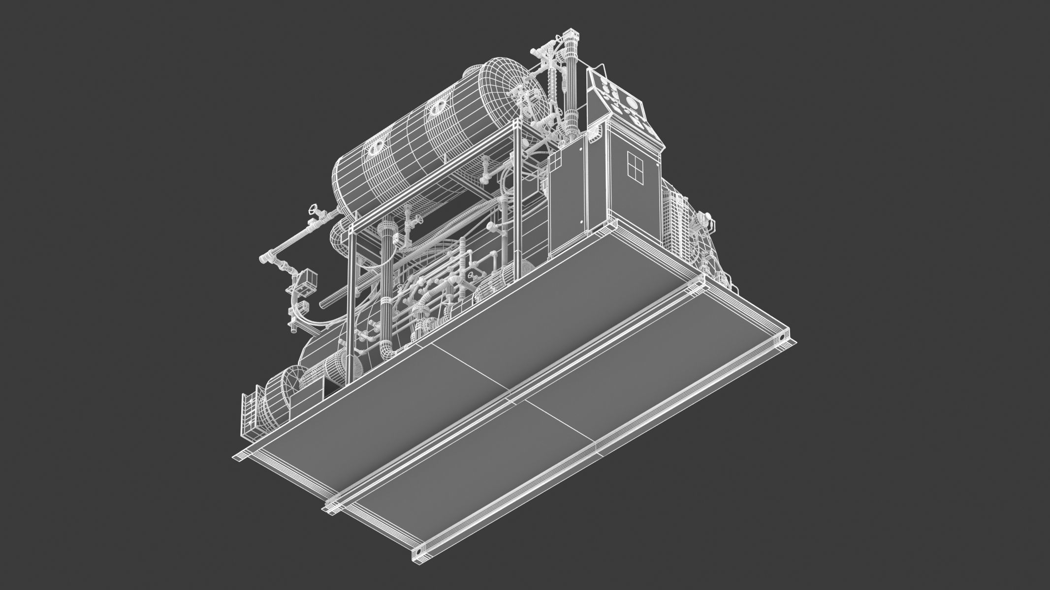 Steam Boiler 3D model_29