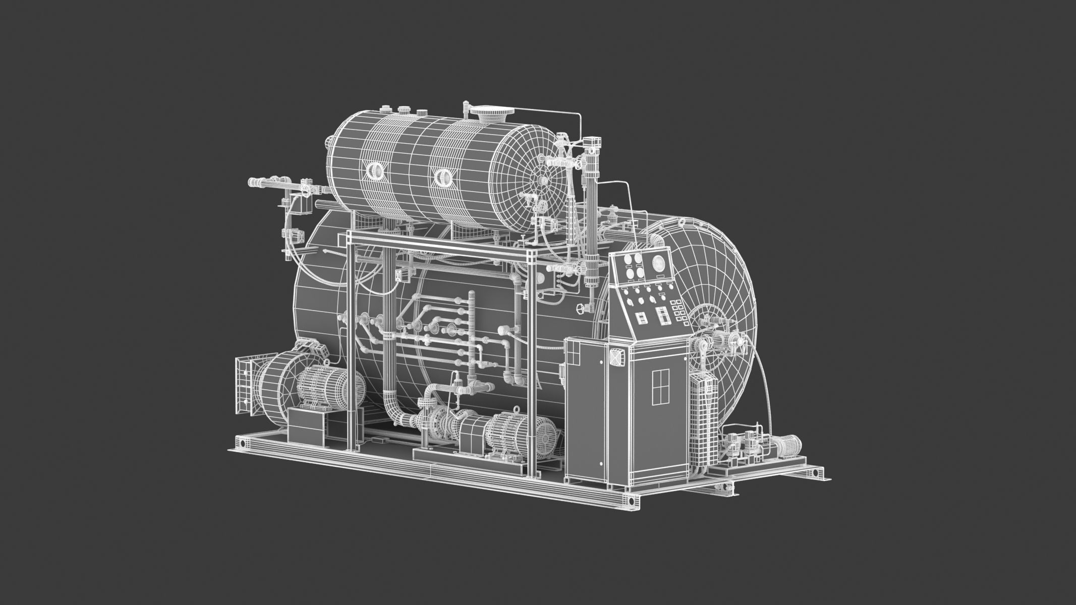 Steam Boiler 3D model_27