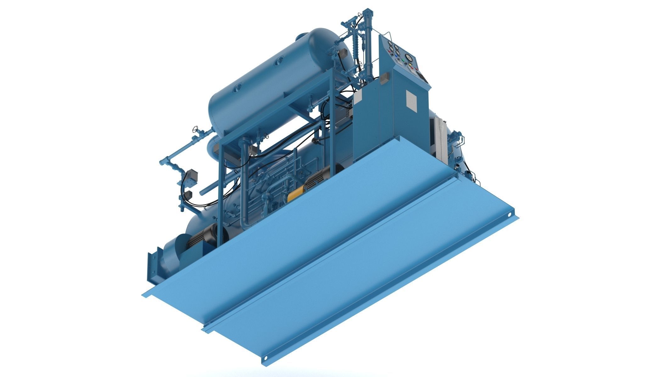 Steam Boiler 3D model_9