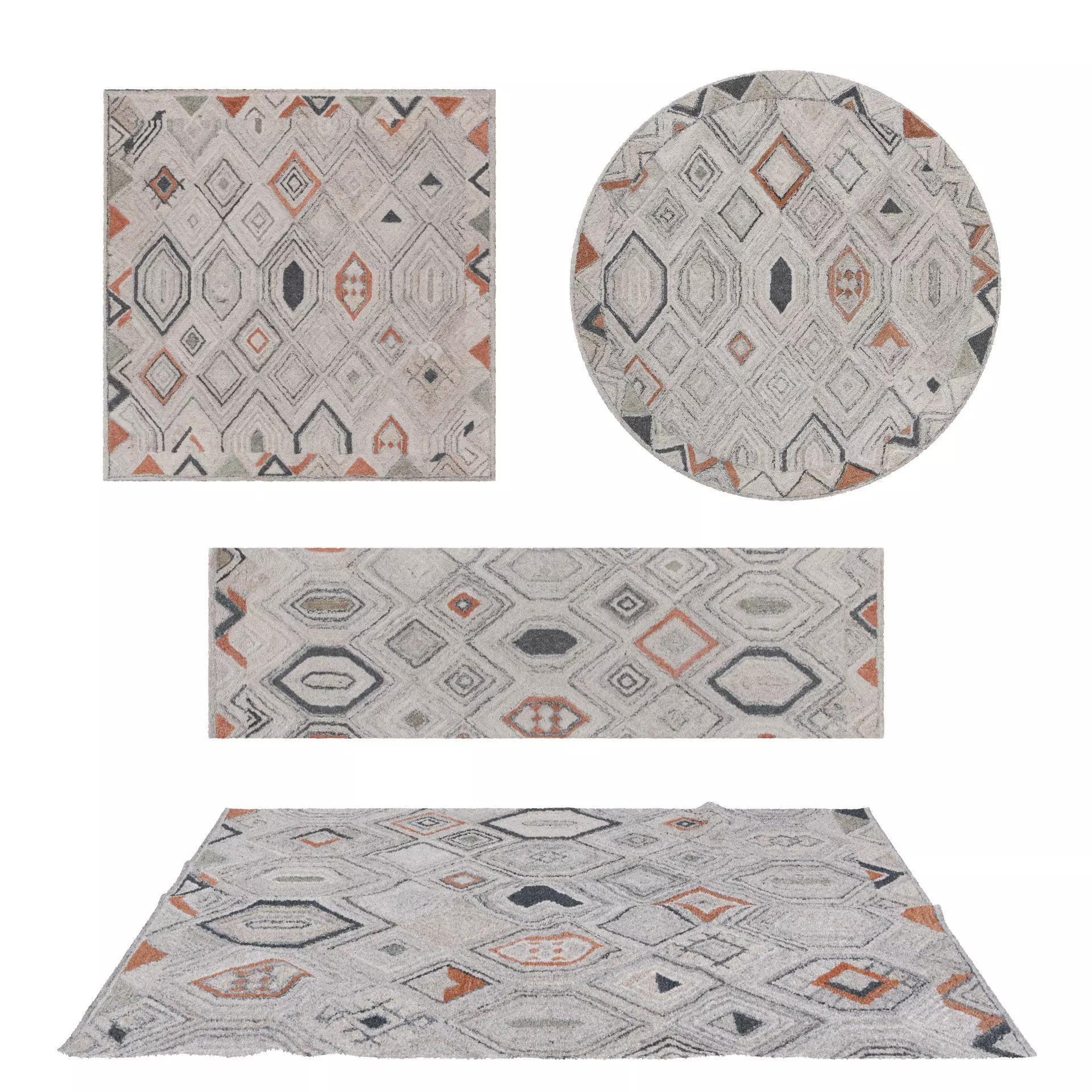 Rugs No 967 Low-poly 3D model